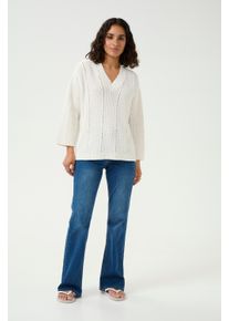 Kaffe Strickpullover Loose fit white