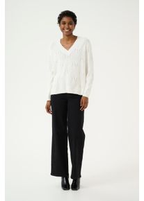 Kaffe Strickpullover Baggy fit white