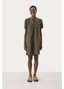 PART TWO Kleid Gerade Passform olive
