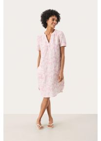 PART TWO Kleid Gerade Passform pink white