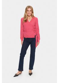 Saint Tropez Strickjacke LarnaSZ Gerade Passform pink