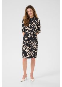 Kaffe Kleid KAmartha Loose fit black offwhite