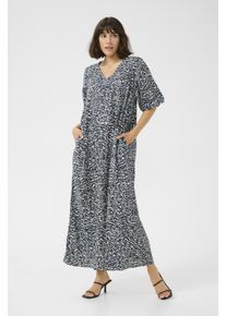 Kaffe Kleid A-shape blue white