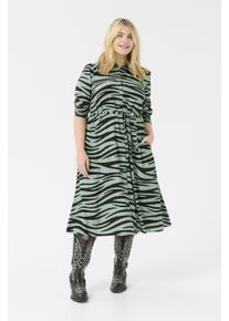 Kaffe Kleid Regular fit black green