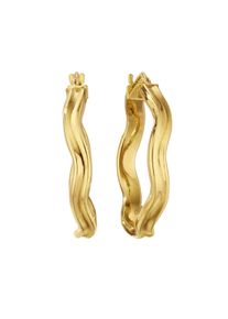 Diamonds by Ellen K. Fascination by Ellen K. Creolen 375/- Gelbgold glanz Wellen