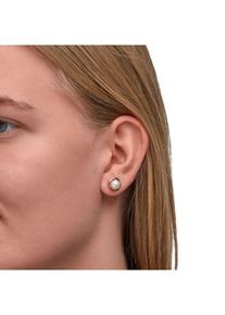 ZEEme Pearls Ohrringe Silber 925 ros&eacute;-vergoldet mit wei&szlig;er Perle 6mm