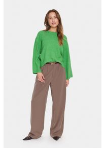 Saint Tropez Strickpullover LarnaSZ Strickpullover Lockere Passform green