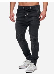 Tazzio Herren Jeans Regular Fit im Biker Jogger-Stil