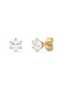 Diam Addict Ohrring 585 Gelbgold mit im Labor gez&uuml;chtetem Diamanten