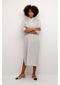 Kaffe Kleid Regular fit Turtledove/Black Stripe black offwhite
