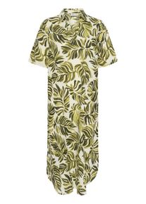 Kaffe Kleid Loose fit Green Big Watercolor Leaf multicolour
