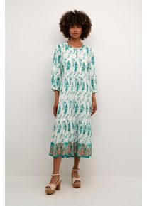 Cream Kleid A-shape multicolour