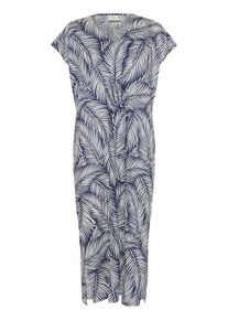 Kaffe Kleid Casual fit Blue/White Big Leeves blue white