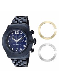 Glam Rock Damenuhr Quartz Blau