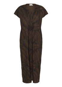 Kaffe Kleid Casual fit Black/Chestnut Big Leaves black brown