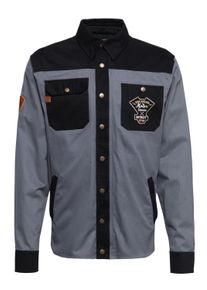King Kerosin Herren Funktionshemd K.K. Adventure Gear - Motor Service grau
