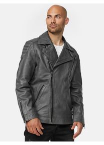 Tazzio Herren Lederjacke Biker-Look