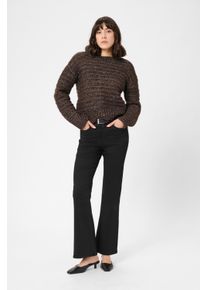 Kaffe Strickpullover KAmarena Strickpullover Loose fit dark brown