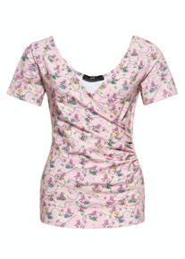 Queen Kerosin Damen Blusentop pink
