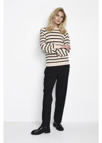 Kaffe Strickpullover Regular fit black offwhite