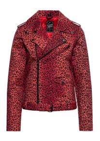 Queen Kerosin Damen Biker Jacke Motor Queen Service rot