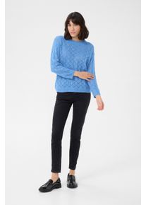 Kaffe Strickpullover Loose fit blue