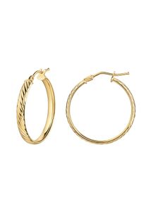 Diamonds by Ellen K. Fascination by Ellen K. Creolen 375/- Gelbgold 22mm
