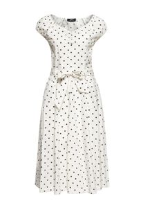 Queen Kerosin Damen Swing Kleid wei&szlig;