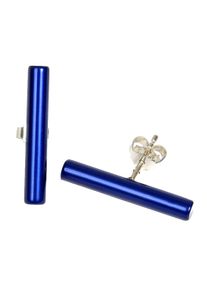 DeMarie Ohrringe eloxiertes Aluminium blau