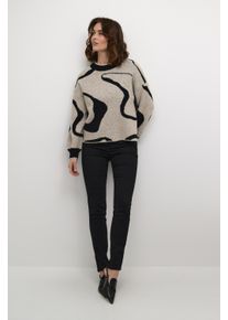 Kaffe Strickpullover Regular fit black offwhite