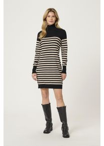 Kaffe Kleid Slim fit black offwhite