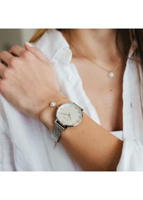 JULIE JULSEN Armband 925/- Sterling Silber vergoldet Perle und Zirkonia