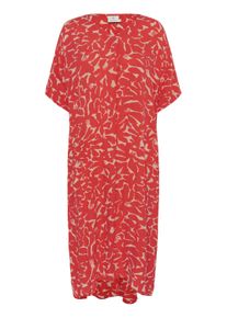 Kaffe Kleid Casual fit Nature/Red Flower Print multicolour