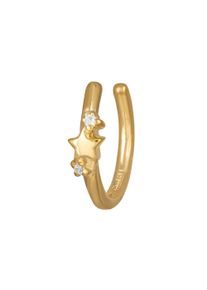 CAI Ear Cuff 925 Sterling Silber gelb vergoldet Stern Zirkonia