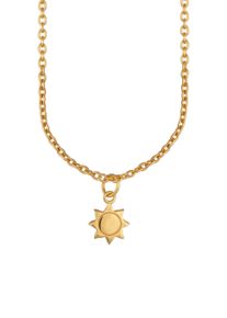 CAI Anh&auml;nger mit Kette 925 Sterling Silber gelb vergoldet Sonne