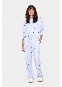 Saint Tropez Casual Hose Gerade Passform Heather NightSky Harts blue
