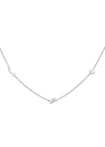 CAI Collier 925 Sterling Silber rhodiniert Sternschnuppe - Saturn - Mond