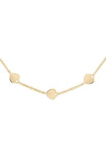 CAI Kette 925 Sterling Silber vergoldet Herzen