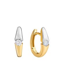Celesta Gold Ohrring 375/- Gelbgold 2farbig Zirkonia