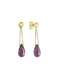Celesta Gold Ohrring 375 Gelbgold Amethyst