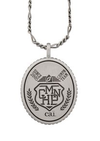 CAI Anh&auml;nger mit Kette 925/- Silber satiniert oxidiert Champion Wappen