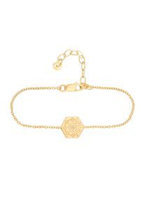CAI Armband 925 Sterling Silber Topas Tattoo Motiv Hexagon
