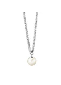 Celesta Silber Halskette Silber 925 rhodiniert mit wei&szlig;er Perle 42+3cm lang