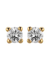 OROLINO Ohrstecker 585/- GG glanz 2 Brill. 0,10 ct. H/P2