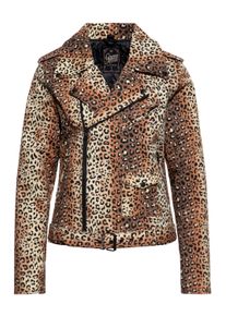 Queen Kerosin Damen Biker Jacke Motor Queen Service leo