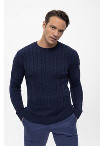 Pullover Pullover Mit Rundhalsausschnitt Aus Kabelstrick