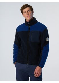 North Sails Sweatshirt Mischgewebe mit durchgehendem Rei&szlig;verschluss