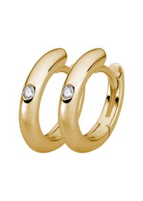 Lyomi Klappcreolen 585/- Gelbgold 2 synth. Diam. 0,04ct.