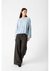 Soaked in Luxury Strickpullover SLSanja Lockere Passform blue