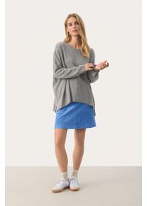 PART TWO Strickpullover Lockere Passform grey